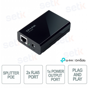 TP-Link TL-POE10R PoE-Splitter 12W – Versorgt Access Points und IP-Kameras mit Strom
