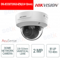 Caméra dôme à focale variable Hikvision DS-2CD2723G2-IZS 2 MP 2,8–12 mm AcuSense IP67 IK10