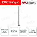 Hikvision L1300-R117(dark grey) – Palo grigio per telecamere LPR impermeabile e resistente