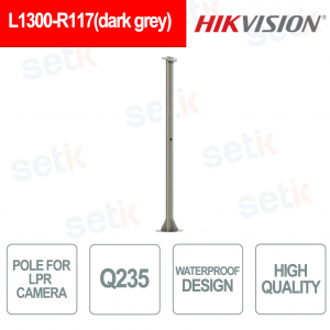 Hikvision L1300-R117 (gris foncé) – Perche grise étanche et durable pour caméras LPR