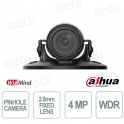 Caméra WizMind Dahua IPC-HUM8441E-L3-S3 4 MP à sténopé 2,8 mm avec objectifs multiples et WDR