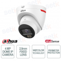 Telecamera Dahua IPC-HDW2449T-S-LED-PRO 4MP 2.8mm con AI, WizColor e Protezione Perimetrale