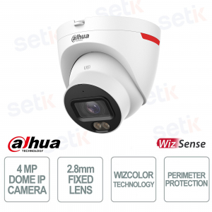 Dahua IPC-HDW2449T-S-LED-PRO 4MP 2.8mm Camera with AI, WizColor, and Perimeter Protection