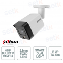 Caméra IP Dahua IPC-HFW1639TC-A-IL-S6 6MP 2,8 mm avec IA et double éclairage intelligent