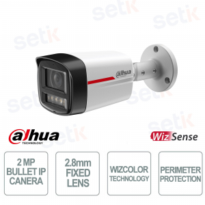 Telecamera Dahua IPC-HFW2249TL-S-LED-PRO 2MP 2.8mm con AI WizColor