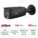 Caméra IP Bullet Dahua 4MP noire à focale variable 2,7-13,5 mm avec IA et vision nocturne