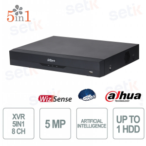 Dahua XVR5108H-I3-8P XVR 8 canaux 5MP avec AI WizSense et SMD Plus
