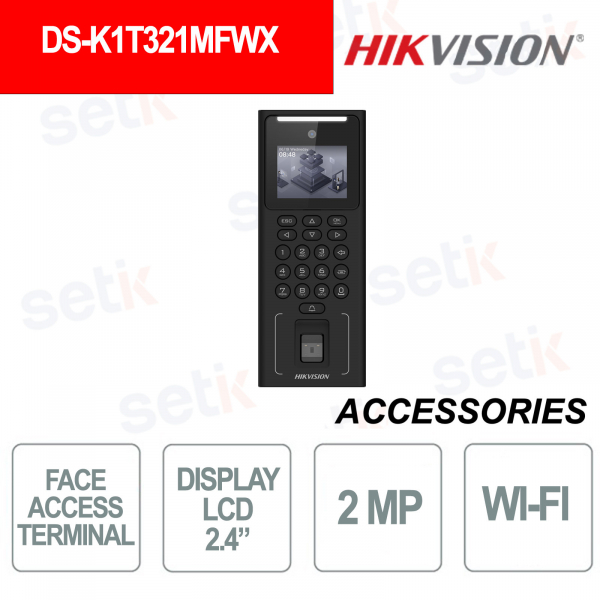 Hikvision DS-K1T321MFWX | 2MP AI Facial Recognition Terminal