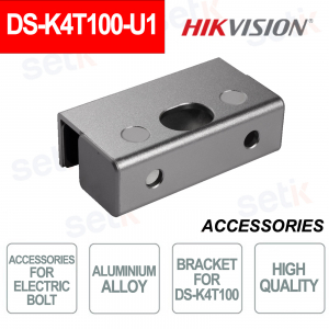 DS-K4T100-U1 : Support en alliage pour pêne dormant électrique sur portes en verre et en métal – Hikvision