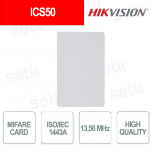 Carte à puce IC S50 Mifare 1 sans contact ISO 14443A - Hikvision
