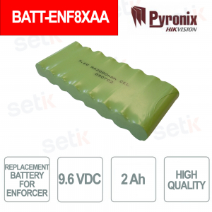 Batterie Pyronix BATT-ENF8XAA 9,6 V 2 Ah | Remplacement pour Enforcer-32-WE