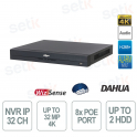 NVR5232-8P-EI2 32 Canali PoE con AI, AcuPick, Riconoscimento Facciale e ANPR - Dahua