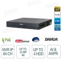 NVR5464-EI2 64 canaux avec IA, AcuPick, reconnaissance faciale et ANPR - Dahua