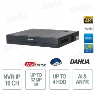 NVR5416-EI2 – WizSense EI2 16 canaux NVR IA avec HDMI 8K, reconnaissance faciale et AcuPick - Dahua