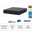 NVR5864-EI2 – NVR 64 Canali AI WizSense EI2 con 8K, AcuPick e Face Recognition - Dahua