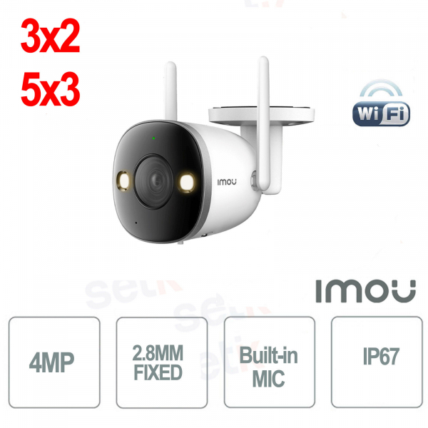 Imou 2C 4MP Outdoor Bullet Camera with Human Detection and Wi-Fi
