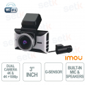 Dash Cam Imou S800PRO – Double caméra de voiture 4K+1080P avec GPS et Wi-Fi