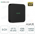 Ajax NVR HAC 8-Channel Black with HDMI Port | Full HD Network Video Recorder