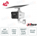 Telecamera Dahua IPC-HFW2441DG-4G-SP-B-MAX 4MP Ottica 3.6mm con 4G e Solare