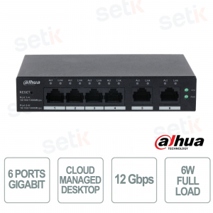 Dahua CS4006-4GT 6-Port Gigabit Cloud Managed Switch for Business Networks