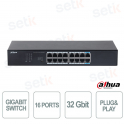 Commutateur Gigabit 16 ports Dahua S3016-16GT : mise en réseau rapide et fiable