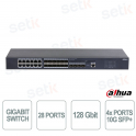 Commutateur géré Dahua S5428-12GF12GT4XF 28 ports – Liaison montante 10G et hautes performances