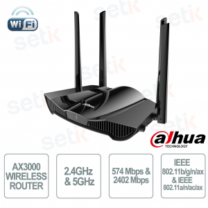Routeur Wi-Fi 6 Dahua AX30 AX3000 : vitesse de 3 Gbit/s et sécurité WPA3