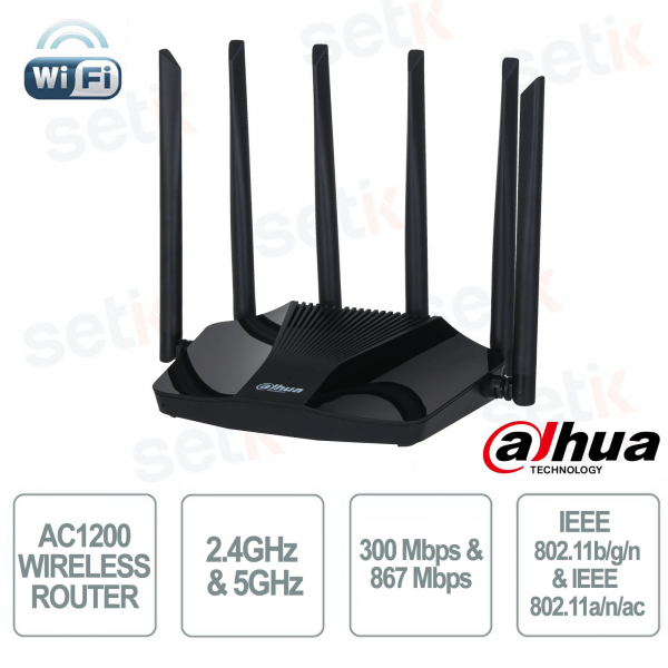 Dahua WR5210-IDC AC1200 Wi-Fi Router: Stable Speed and Advanced Security