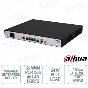 Router Enterprise Dahua AR506-E: connettività gigabit sicura e VPN avanzate per reti aziendali
