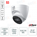 Caméra Dahua HAC-HDW1239TLQ-IL-A-S3 2MP avec objectif fixe 2,8 mm, Smart Dual Light et protection IP67