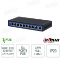 EAC10-P : Contrôleur d'accès sans fil PoE 10 ports pour réseaux Wi-Fi d'entreprise hautes performances pour PME - Dahua