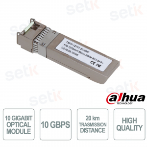 Module optique Dahua TSFP-1270R-20-SMF – Transmission 10 Gbit/s jusqu'à 20 km, fiabilité et performances professionnelles
