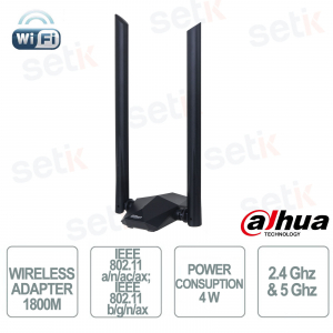 Dahua NC1800 Wireless Adapter – Wi-Fi 6 Dual Band 1800Mbps, Powerful Performance and Plug & Play