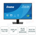 iiyama ProLite X2492HSU-B1 – 24” Full HD IPS Eco-Friendly Monitor with Ultra-Thin Bezel and EyeSafe Technologies