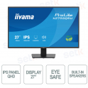 Moniteur IPS QHD 27" Iiyama ProLite X2792QSU-B1 : qualité, efficacité et durabilité