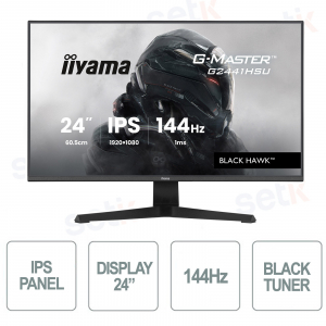 Moniteur de jeu Iiyama G-Master G2441HSU-B1 24 pouces IPS 144 Hz – Vitesse et précision pour tous les défis