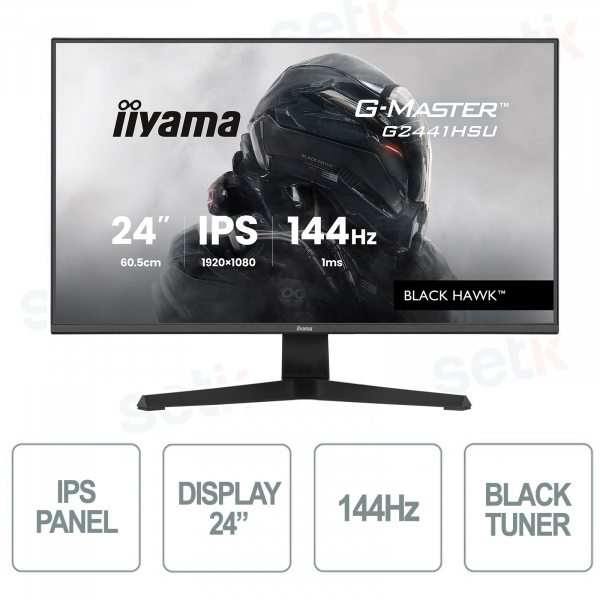 Iiyama G-Master G2441HSU-B1 24” IPS 144Hz Gaming Monitor – Speed and Precision for Every Challenge
