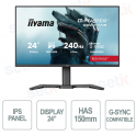 Monitor Gaming Iiyama G-Master GB2471HS-B1 24” Fast IPS 240Hz – Prestazioni e fluidità per gamer professionisti