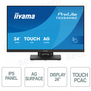 Iiyama ProLite T2454MSC-B3AG 24” Touchscreen – Professional Precision and Comfort