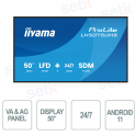 Iiyama ProLite LH5075UHS-B2AG 50” 4K Android – 24/7 Professional Display for Digital Signage