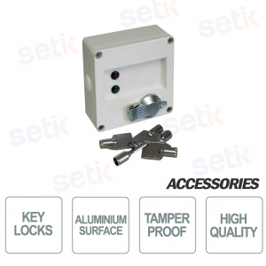 Eaton 498-1512: IP65 Aluminum Wall Key Lock with 3 Keys, Secure and CE Certified