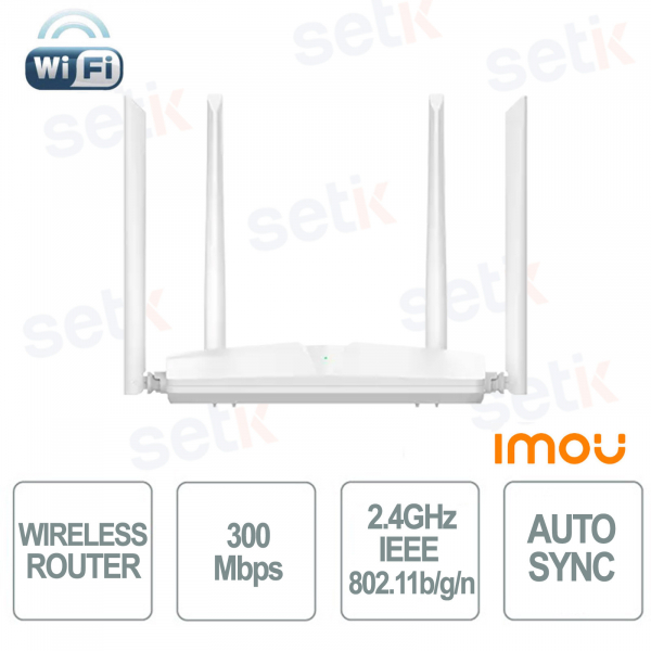 IMOU HR340 Wi-Fi Router: 300 Mbps Connection, Auto-Sync Cameras and Intelligent Accelerated Streams