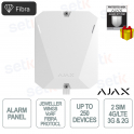 Ajax Superior Hub Hybrid 2 Bianco: Centrale Ibrida Professionale con Ethernet e Doppia SIM