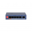 copy of Commutateur réseau 4 ports PoE + 2 ports 10/100/1000 RJ45 Cloud Managed Series Dahua
