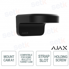 Ajax MountCam A1 Nera – Staffa di Montaggio Sicuro per Videosorveglianza