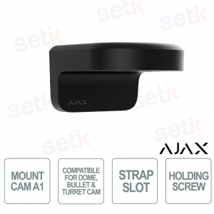 Support de fixation sécurisé Ajax MountCam A1 Noir pour vidéosurveillance