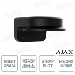 Ajax MountCam A2 Noir – Support professionnel pour caméras IP