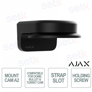 Ajax MountCam A2 Noir – Support professionnel pour caméras IP