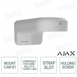 Ajax MountCam B1 White – Wall Mount Bracket for Video Surveillance