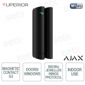 Ajax Superior DoorProtect G3 Jeweller Nero – Sensore di Apertura Wireless con Tecnologia Jeweller e Protezione Antisabotaggio